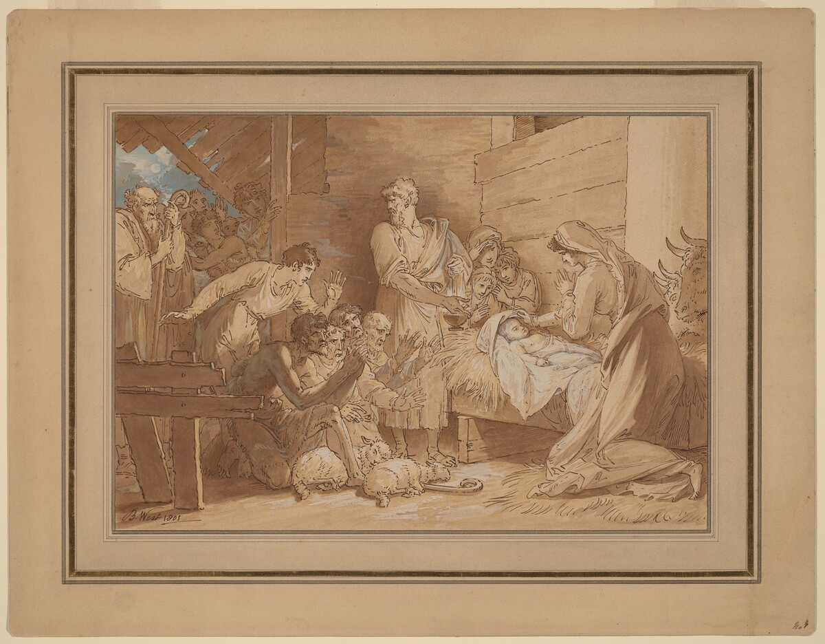 The Adoration of the Shepherds by Benjamin West