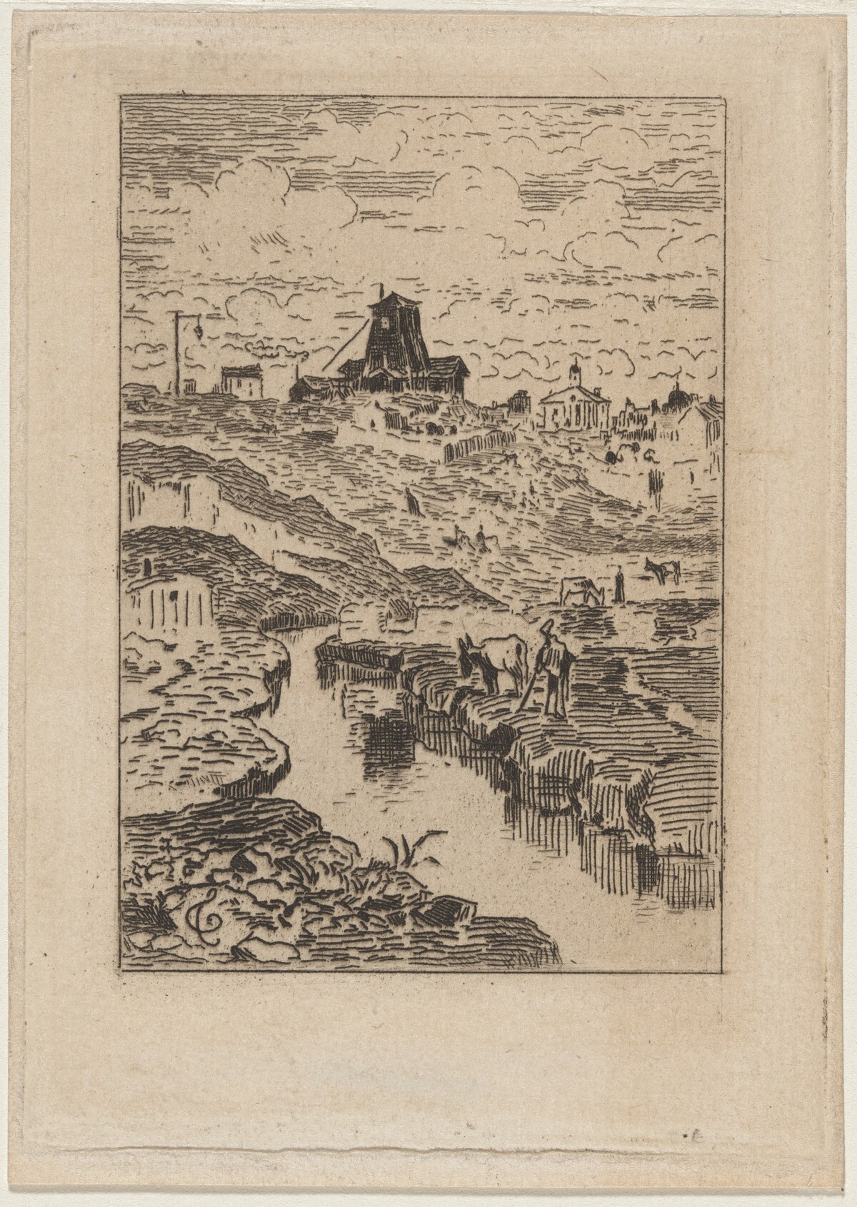 Le Puits de la Butte-aux-Cailles by Félix-Hilaire Buhot