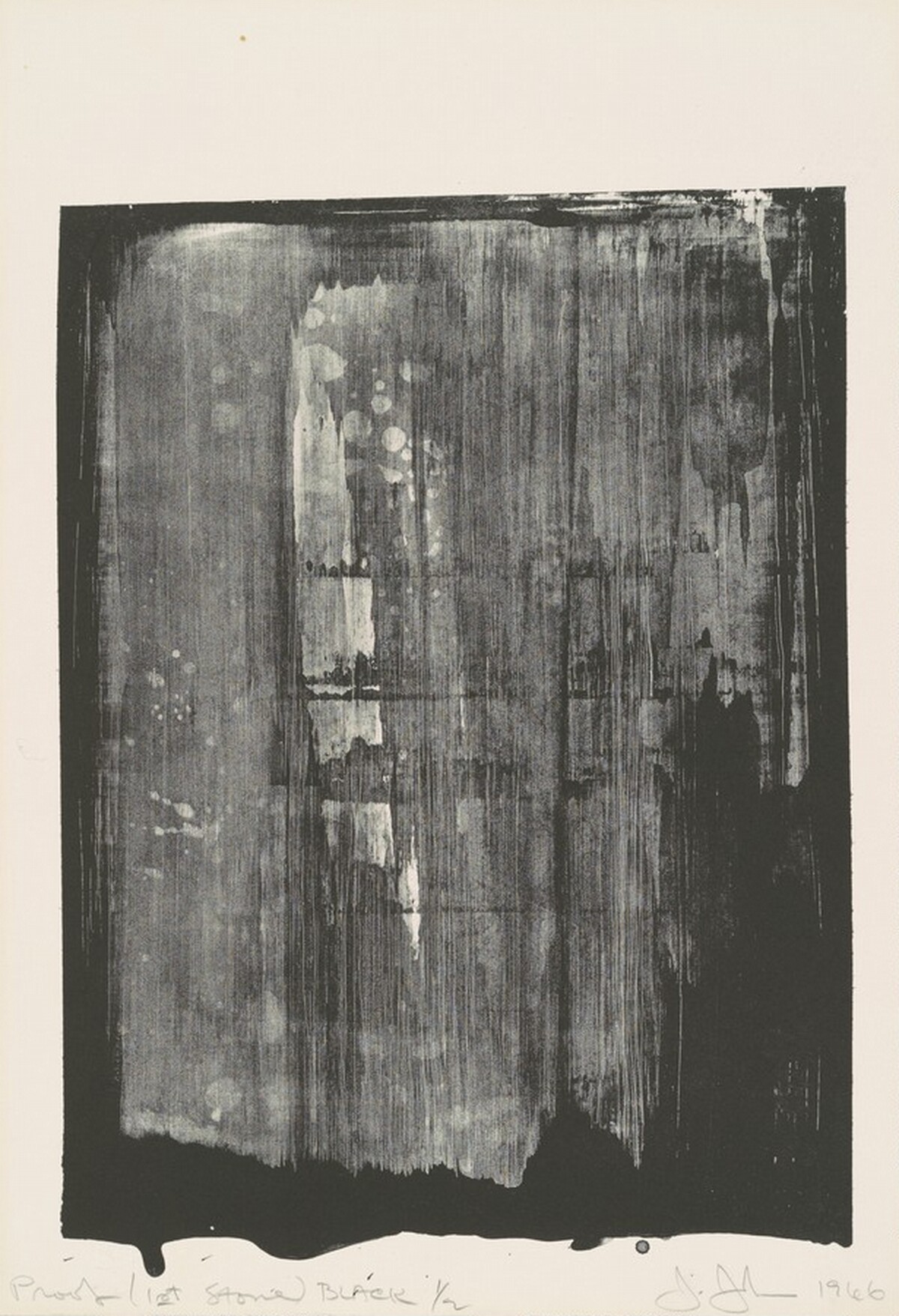 Ruler [misc. proof] by Jasper Johns