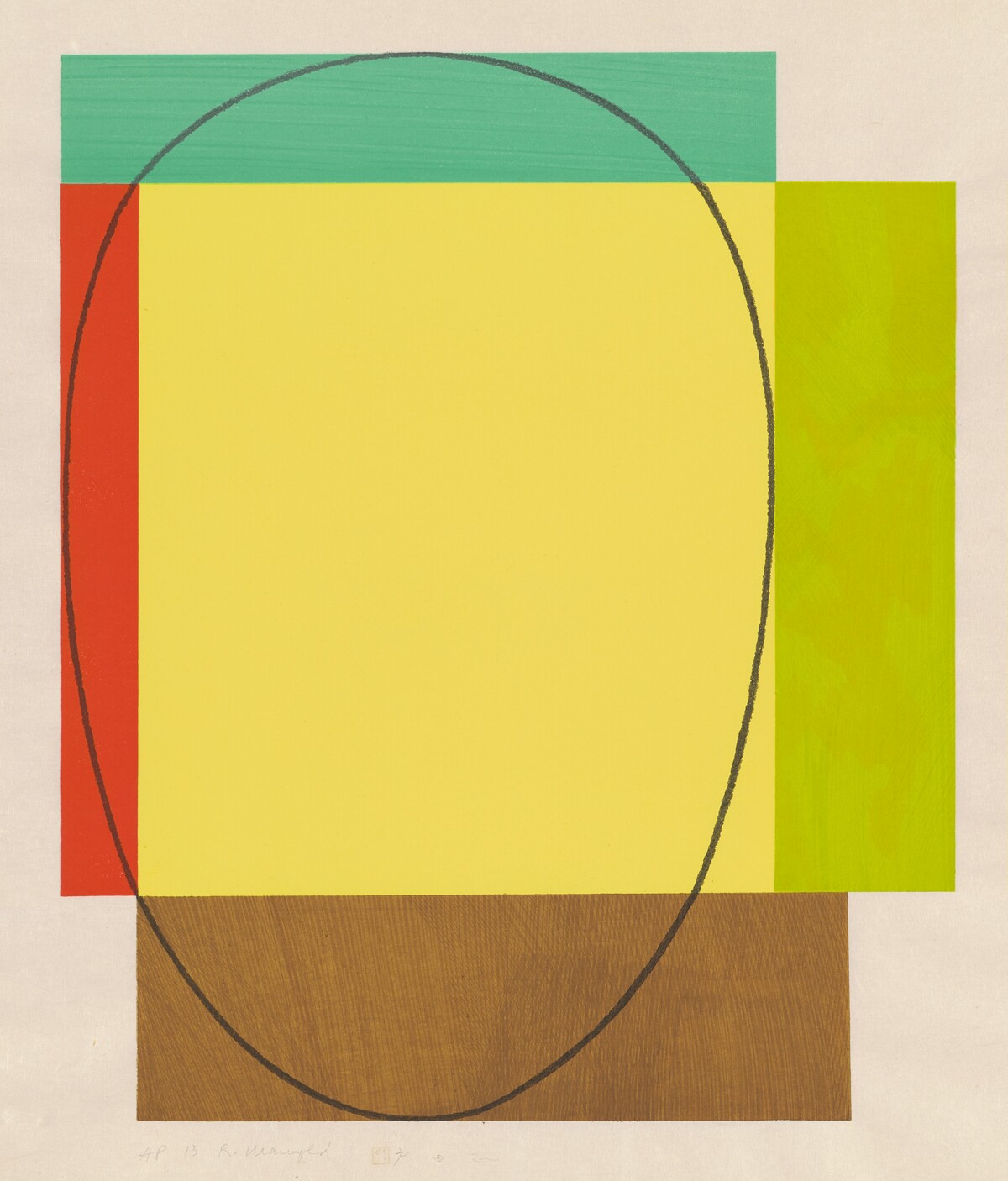 Five Color Frame by Robert Mangold