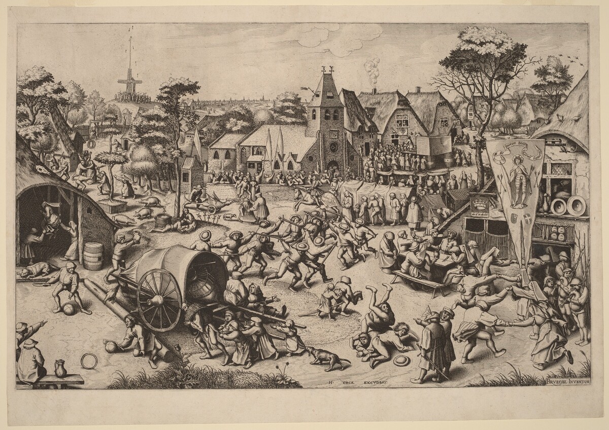 The Festival of Saint George by Johannes and Lucas van Doetechum after Pieter Bruegel the Elder
