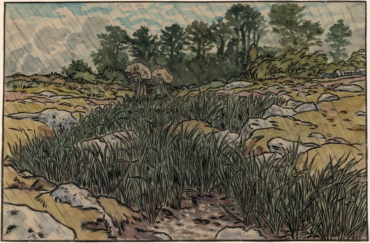 Stream in Lopérec (Ruisseau à Lopérec) by Henri Rivière