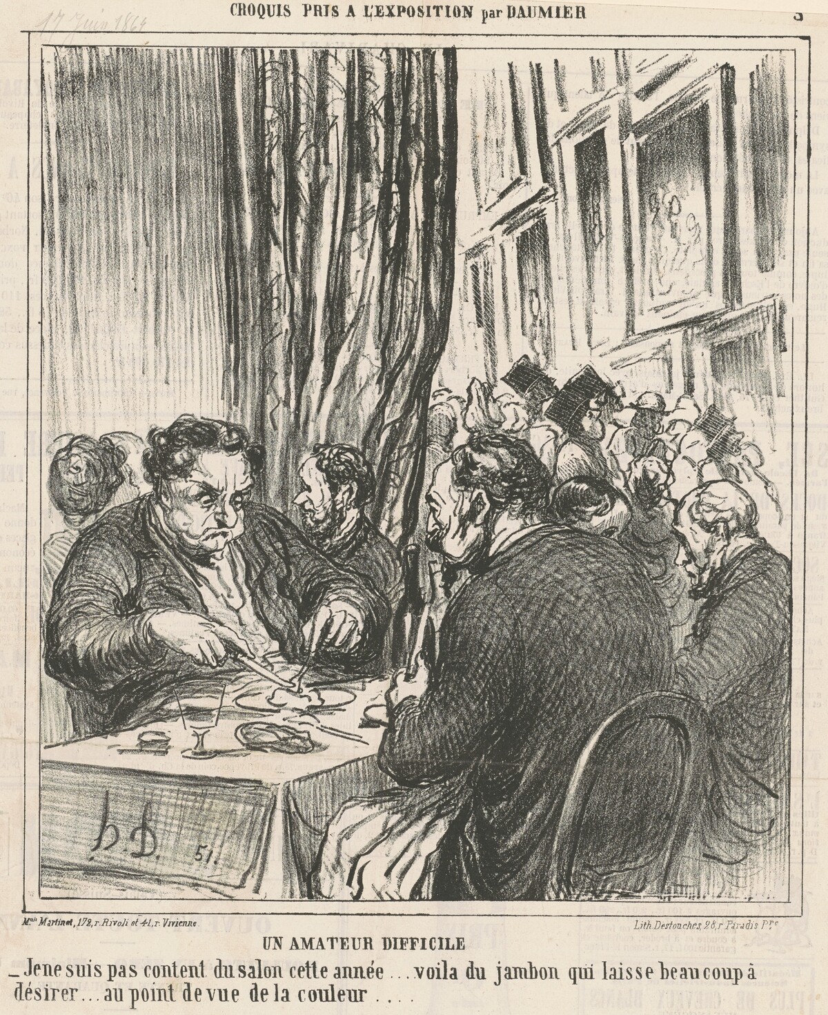 Un amateur difficile by Honoré Daumier