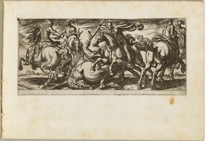Six Cavalrymen in Combat