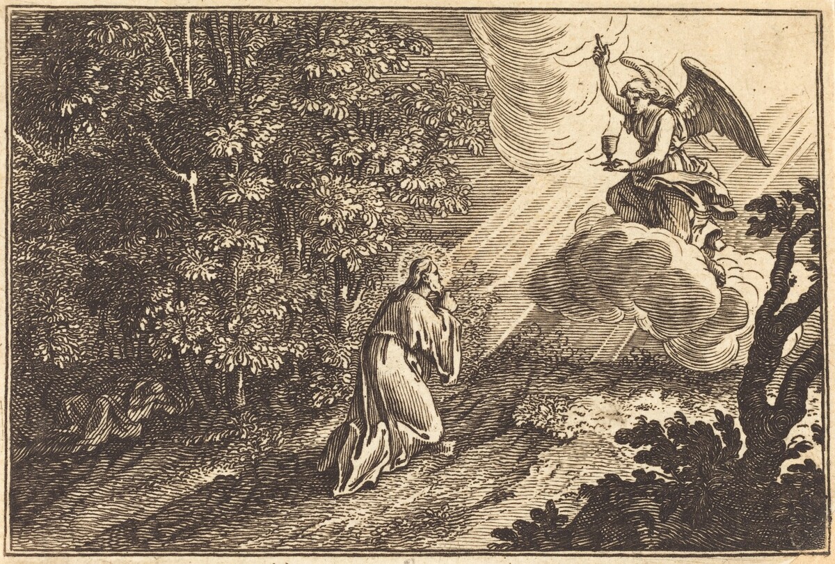 Christ Praying on the Mount of Olives by after Sébastien Le Clerc I