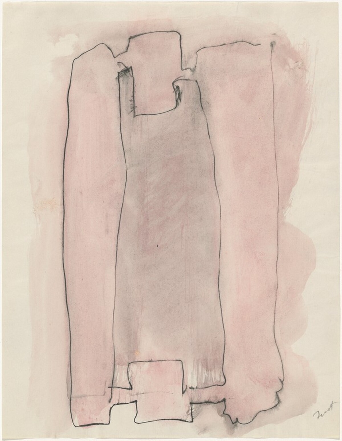Untitled (Sketch for Harvard Mural) by Mark Rothko