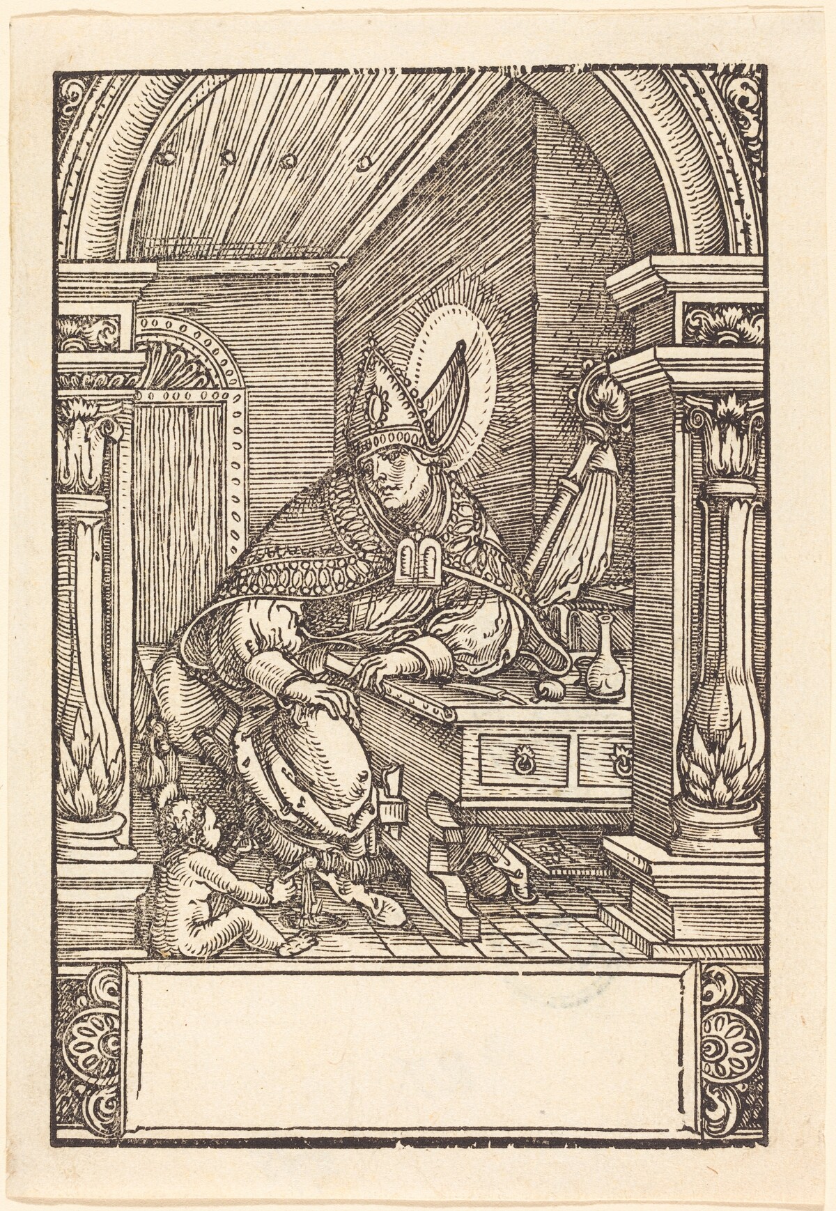 Saint Augustine by Hans Springinklee