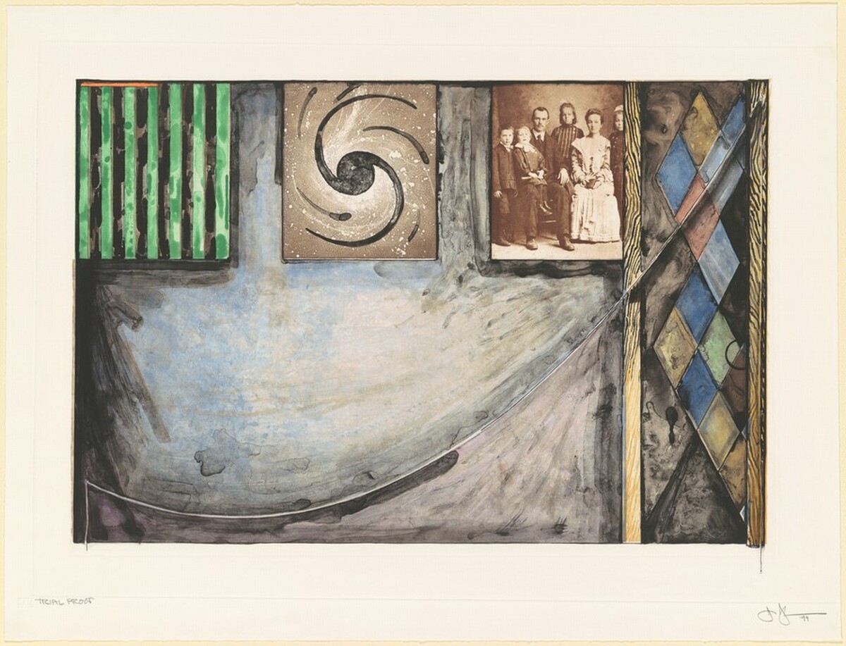 Untitled (Embassies) [trial proof] by Jasper Johns