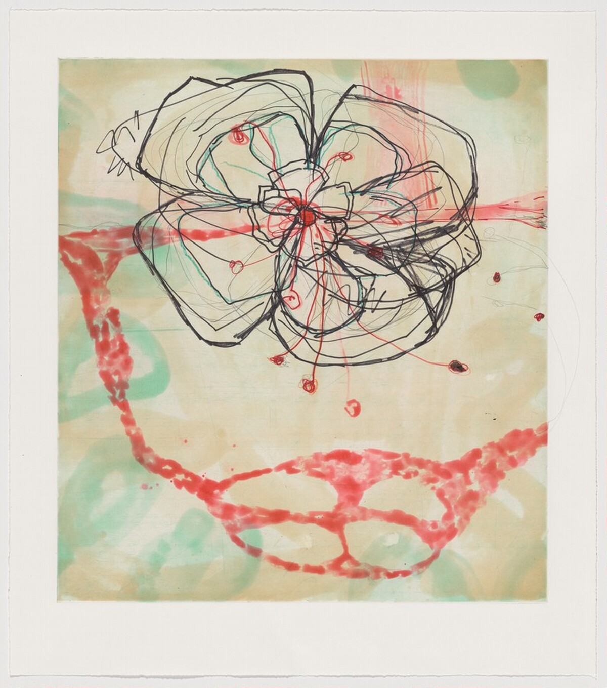 Flower Power [working proof 2] by Janis Provisor