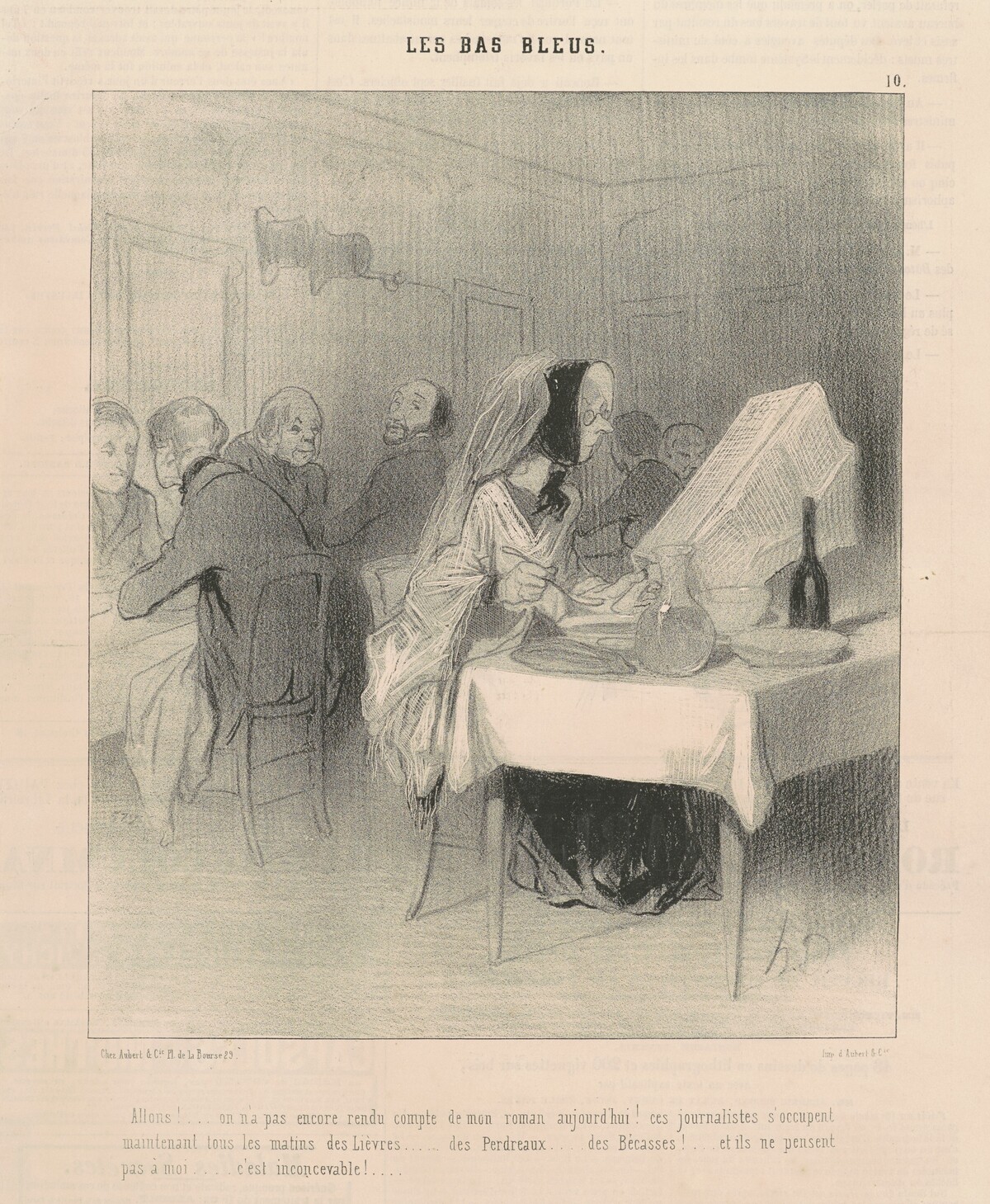 Allons! ... On n'a pas encore rendu compte de mon roman ... by Honoré Daumier