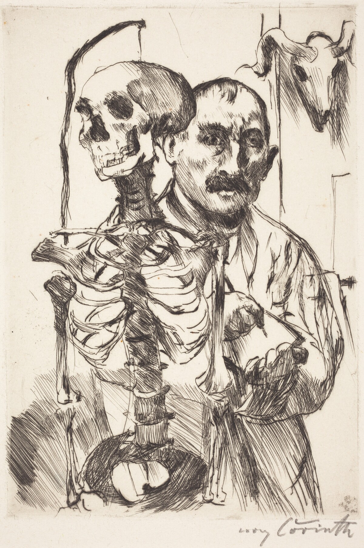 Der Künstler und der Tod II (The Artist and Death II) by Lovis Corinth