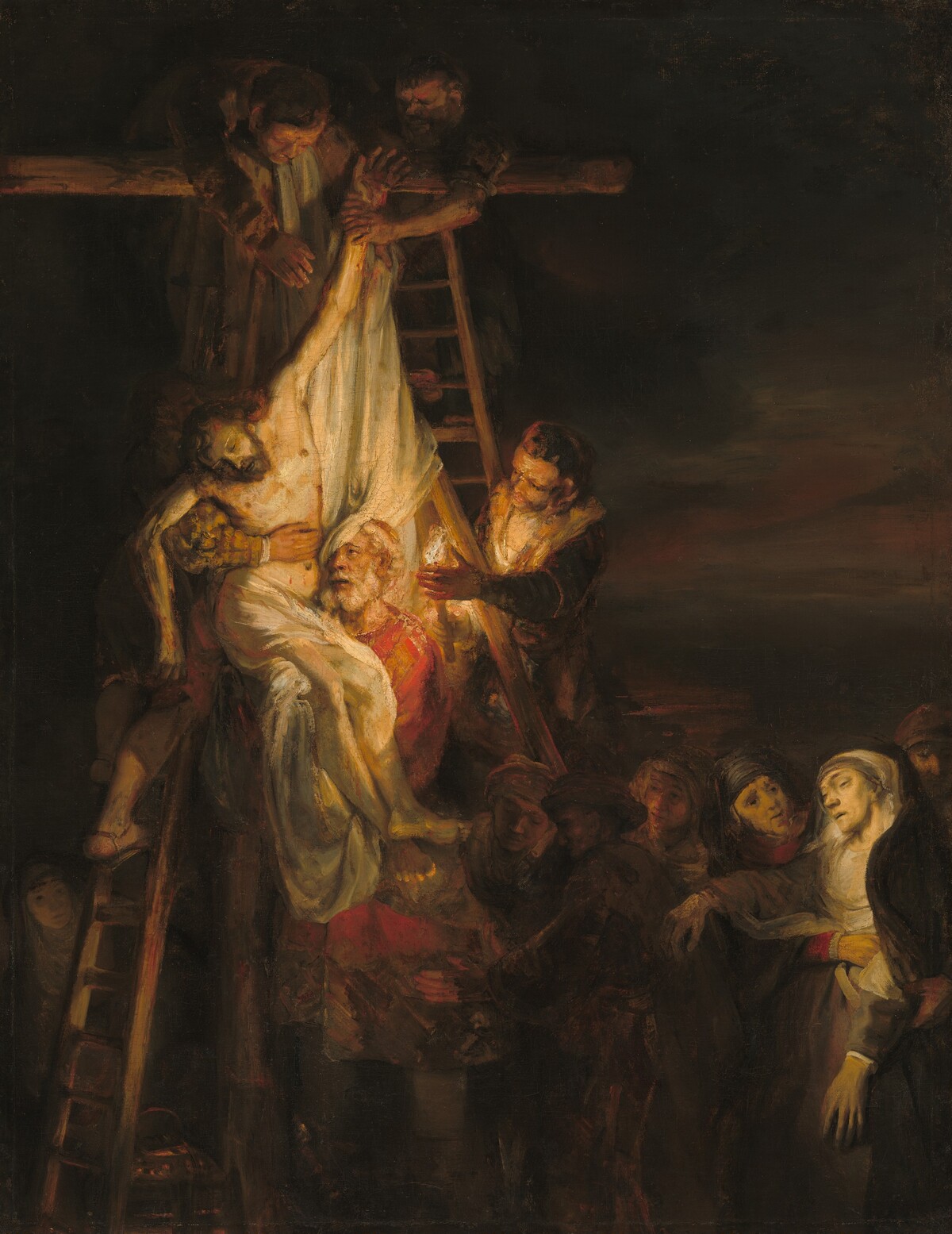 The Descent from the Cross by Rembrandt Workshop (Probably Constantijn van Renesse)