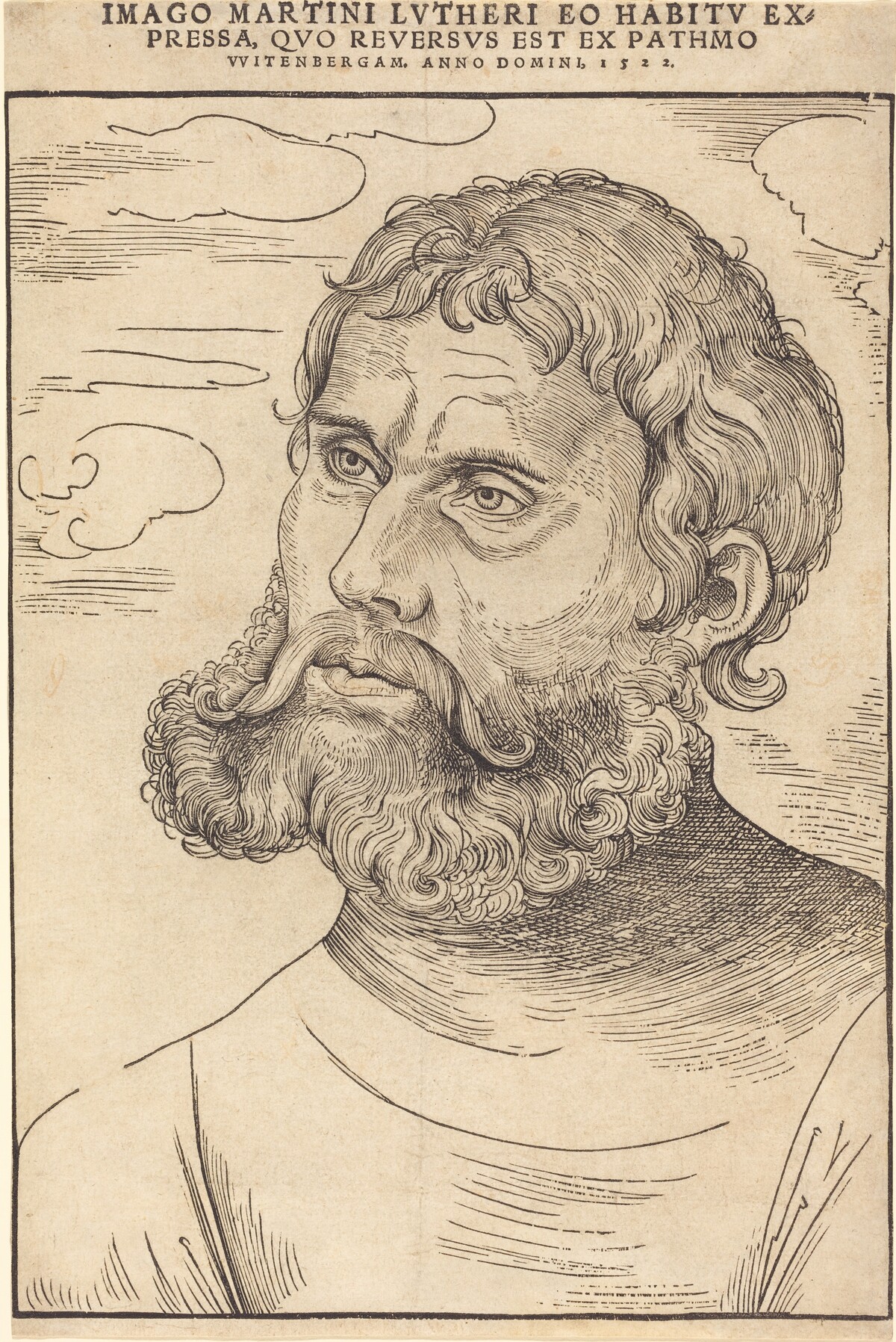 Luther as 'Junker Jorg' by Lucas Cranach the Elder