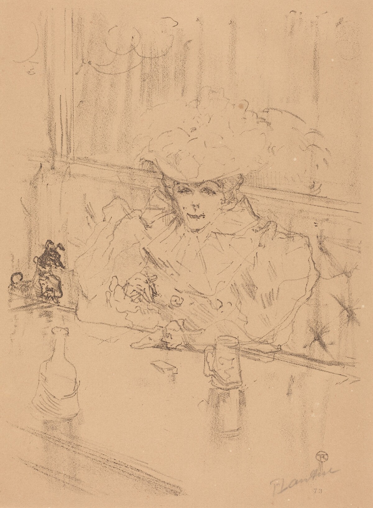 At the Hanneton (Au Hanneton) by Henri de Toulouse-Lautrec