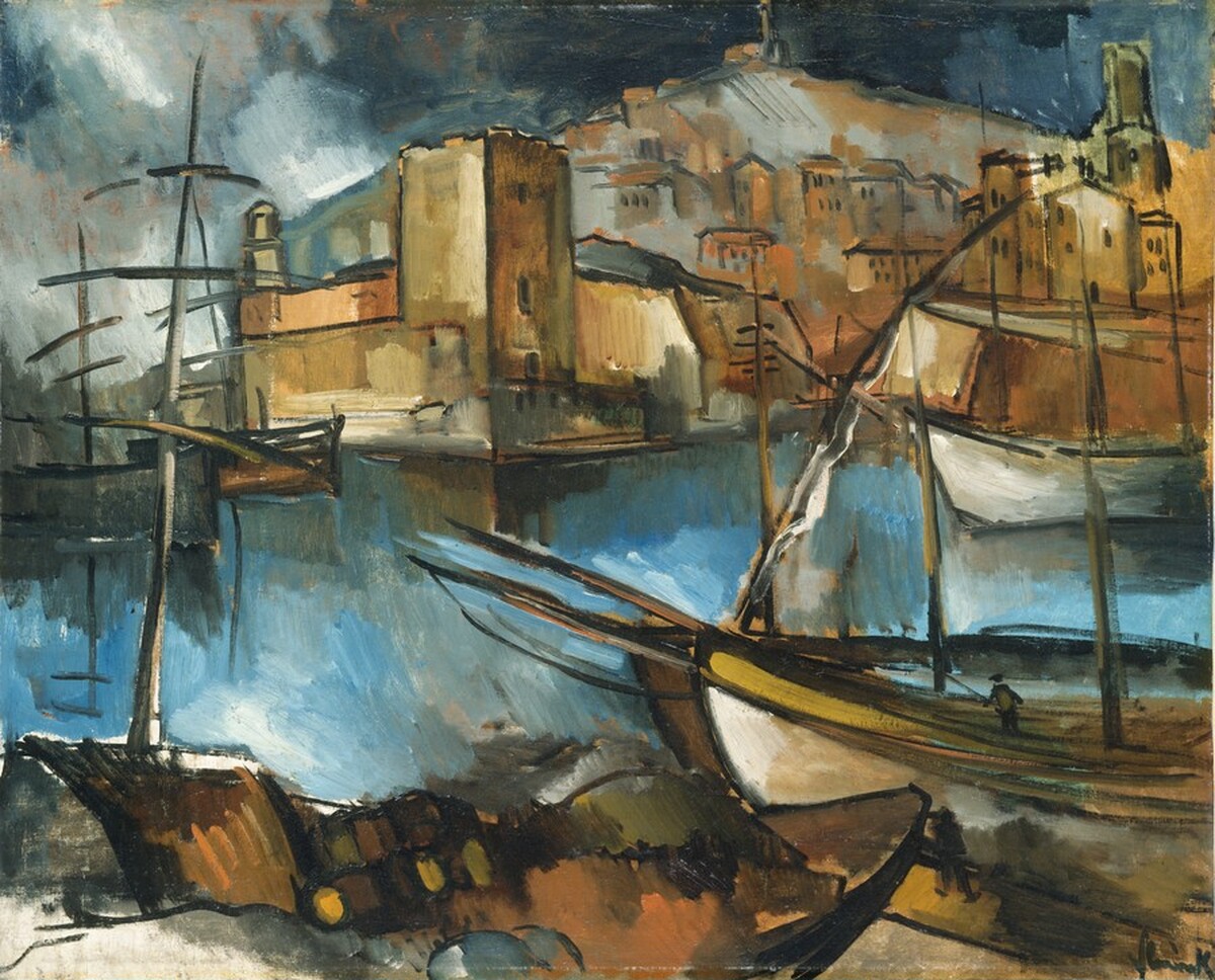 The Old Port of Marseille by Maurice de Vlaminck