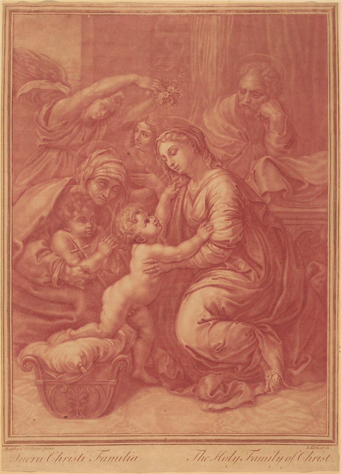 The Holy Family by Elisha Kirkall after Raphael