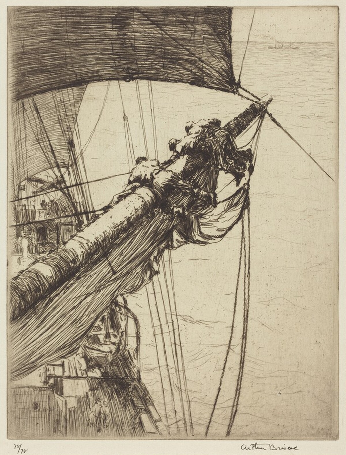 On the Main Yard by Arthur Briscoe