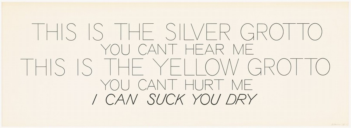 Silver Grotto/Yellow Grotto by Bruce Nauman