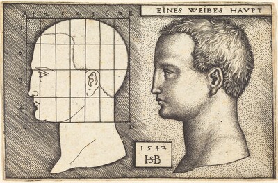 Two Profile Studies of a Woman's Head