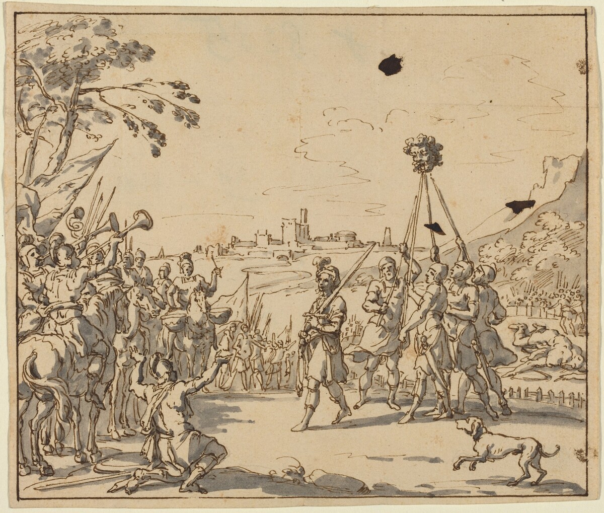 The Triumph of David by Style of Jan Luyken