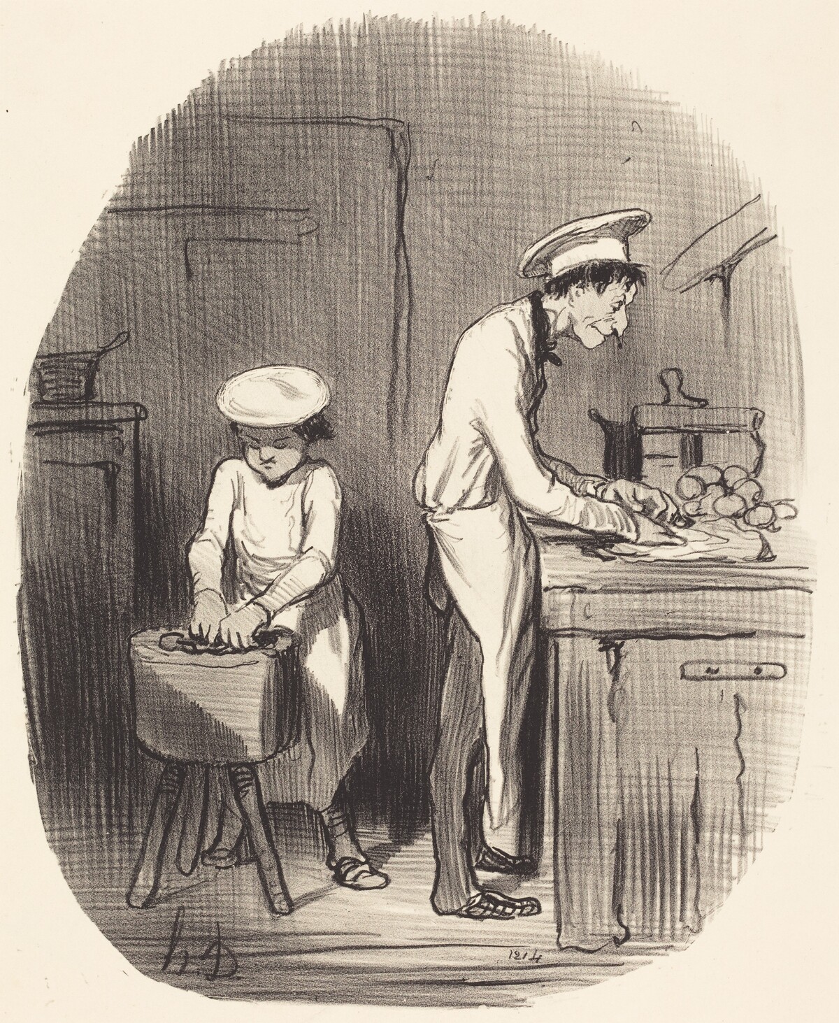 Vois-tu petit, t'as tort... by Honoré Daumier