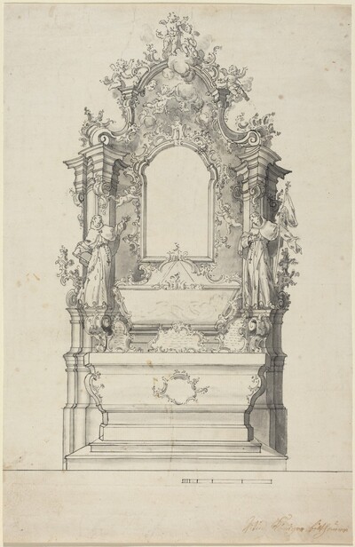 Rococo Altar with a Reliquary Tomb