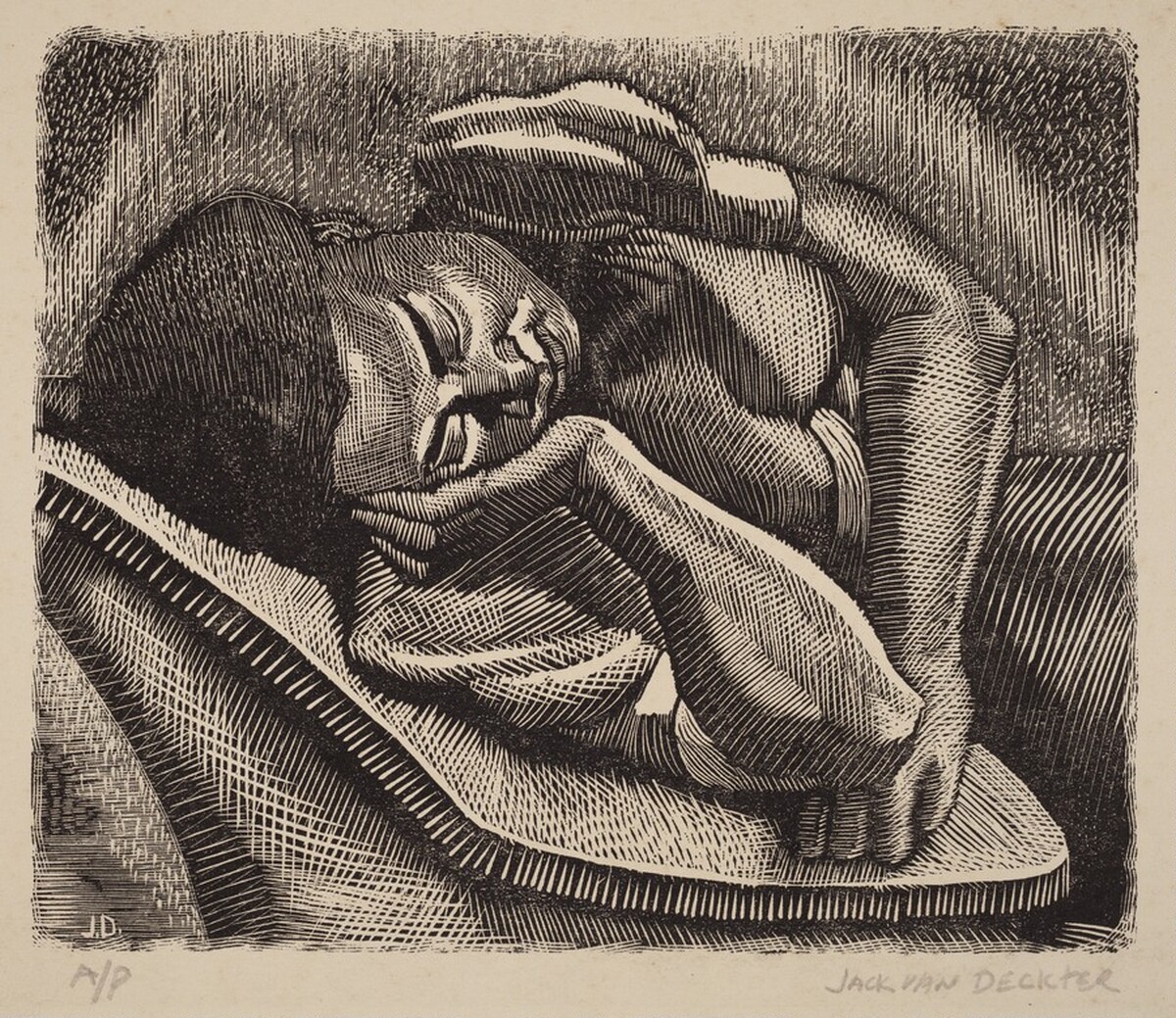 Sleeping Negress by Jack Van Deckter