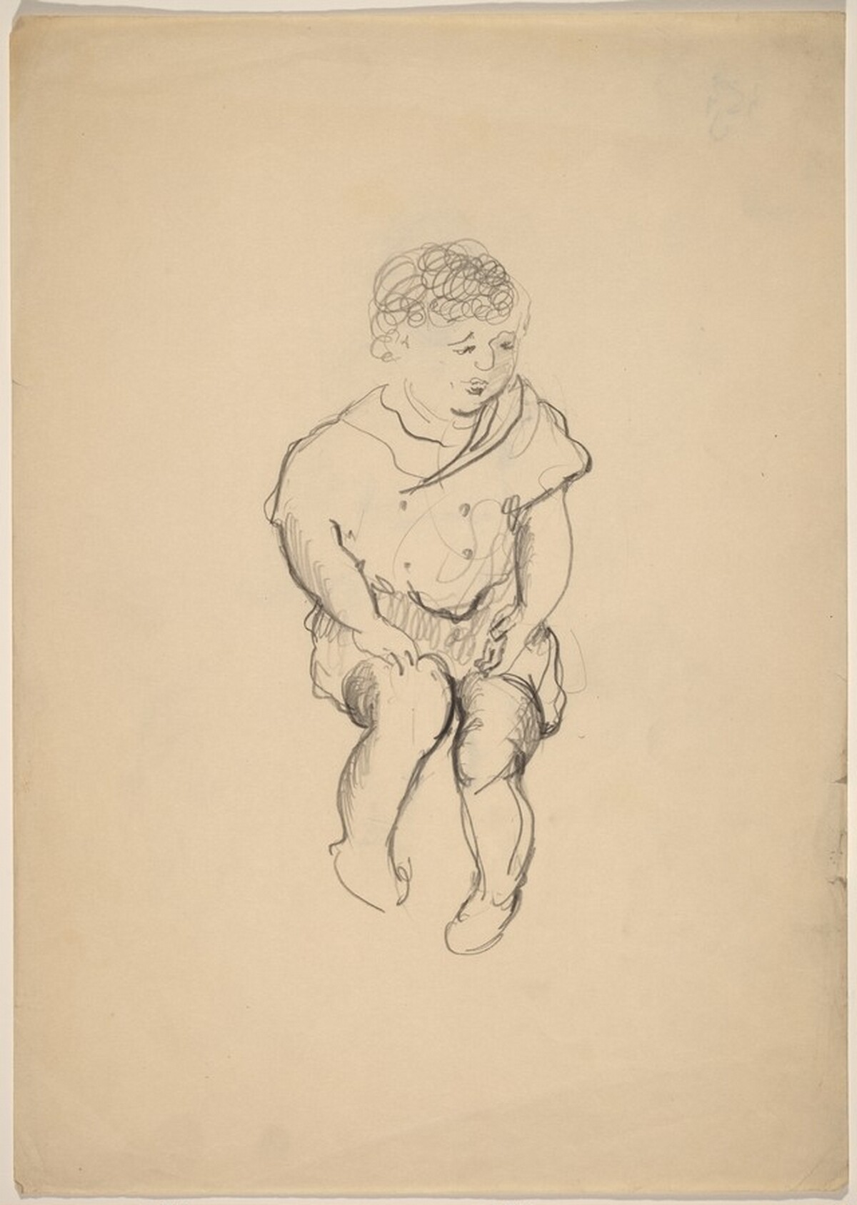 Seated Woman with Curly Hair by Mark Rothko