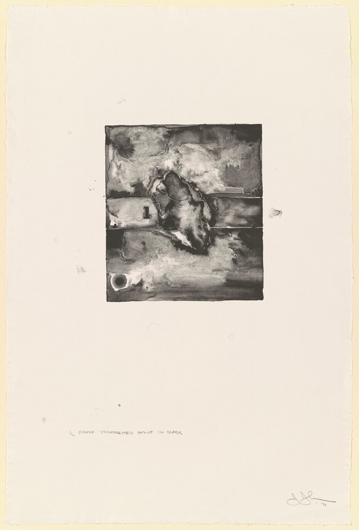 Face [proof] by Jasper Johns