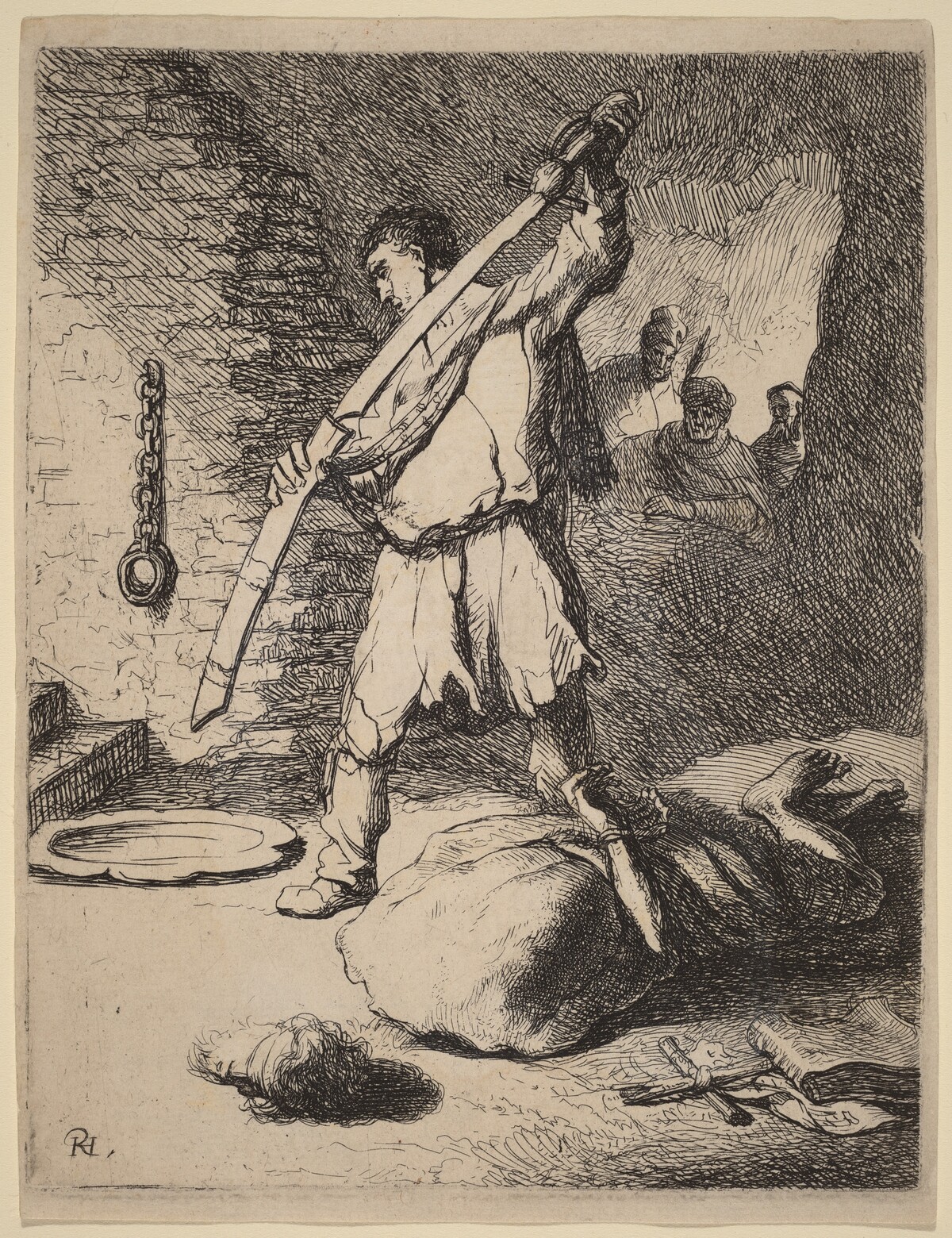 Beheading of John the Baptist by Rembrandt van Rijn and Studio of Rembrandt van Rijn