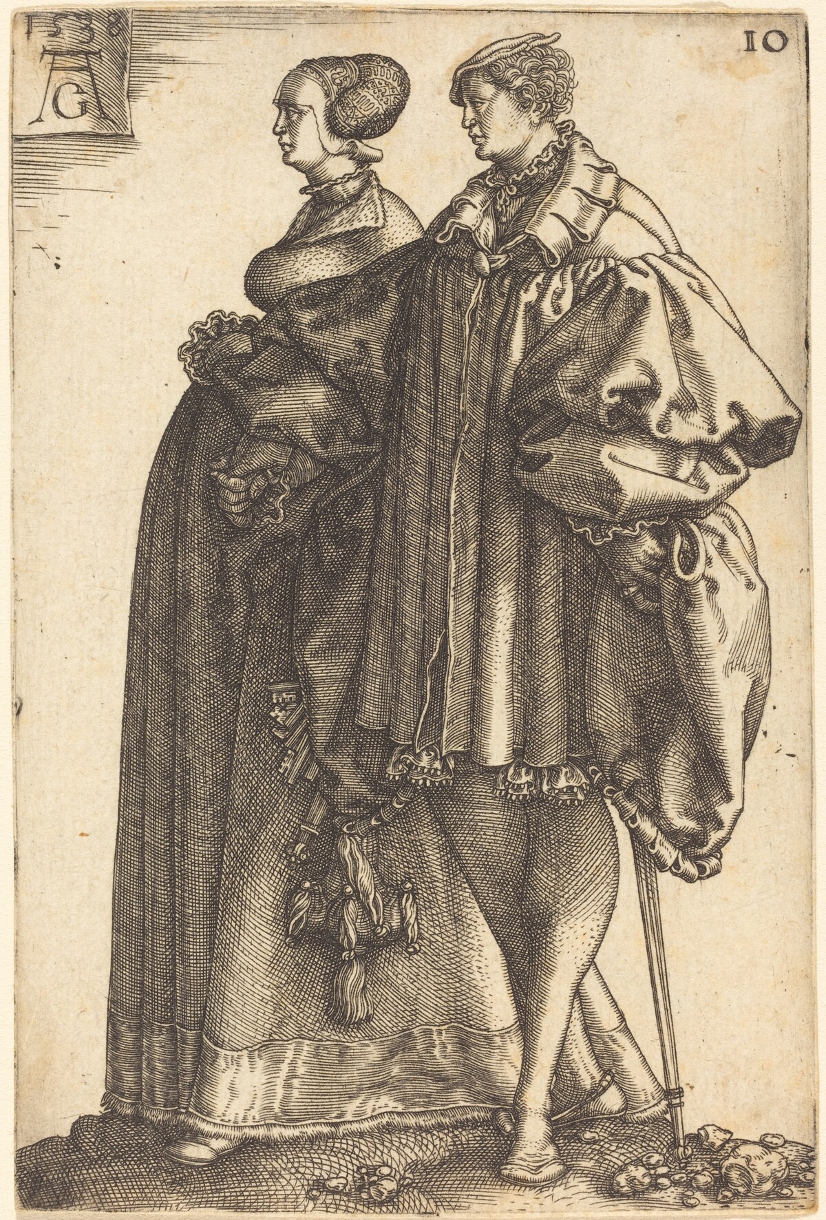 Large Wedding Dancers by Heinrich Aldegrever