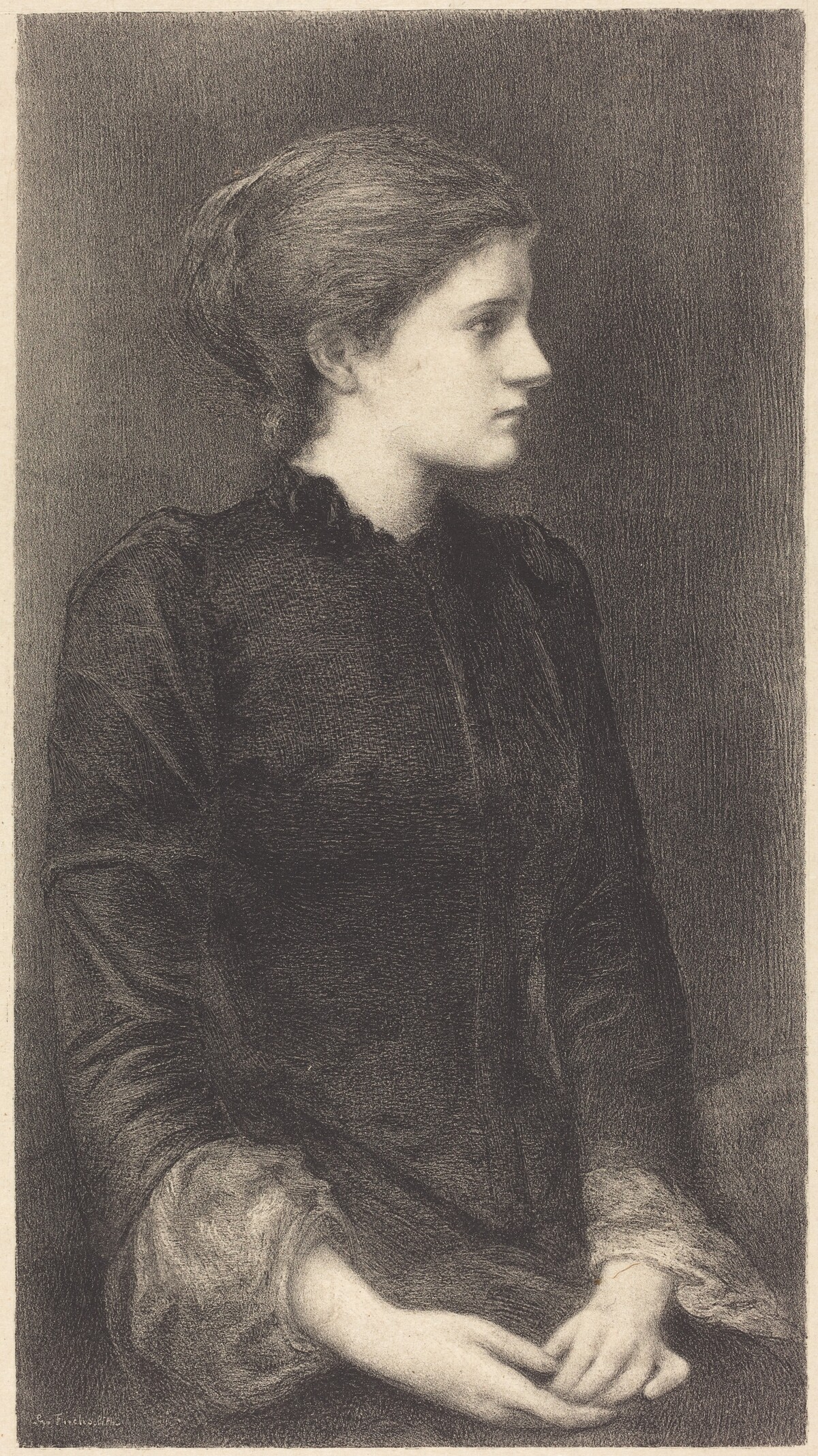 Mrs. Bonham by M.G. Fuchs after Sir Edward Coley Burne-Jones