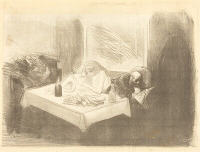 Le cabinet particulier (4e planche) (The Private Room) (fourth plate)