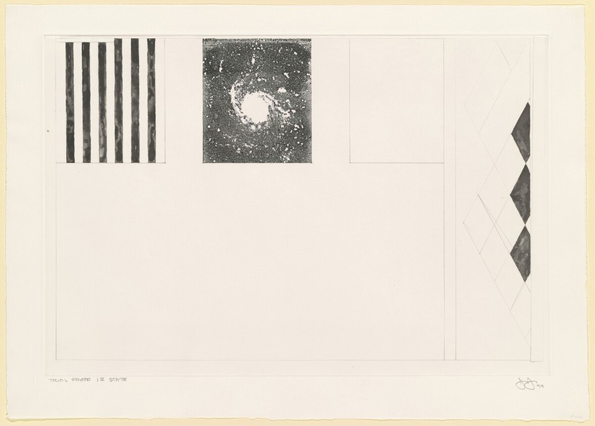 Untitled (Embassies) [trial proof of 1st state] by Jasper Johns