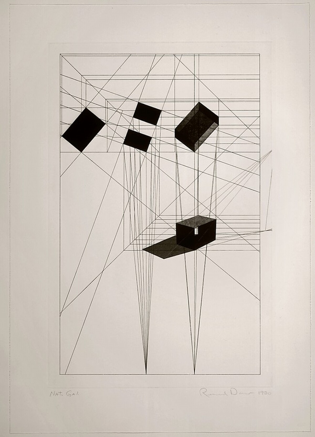 Rotation—Tilt (Black State) by Ronald Davis