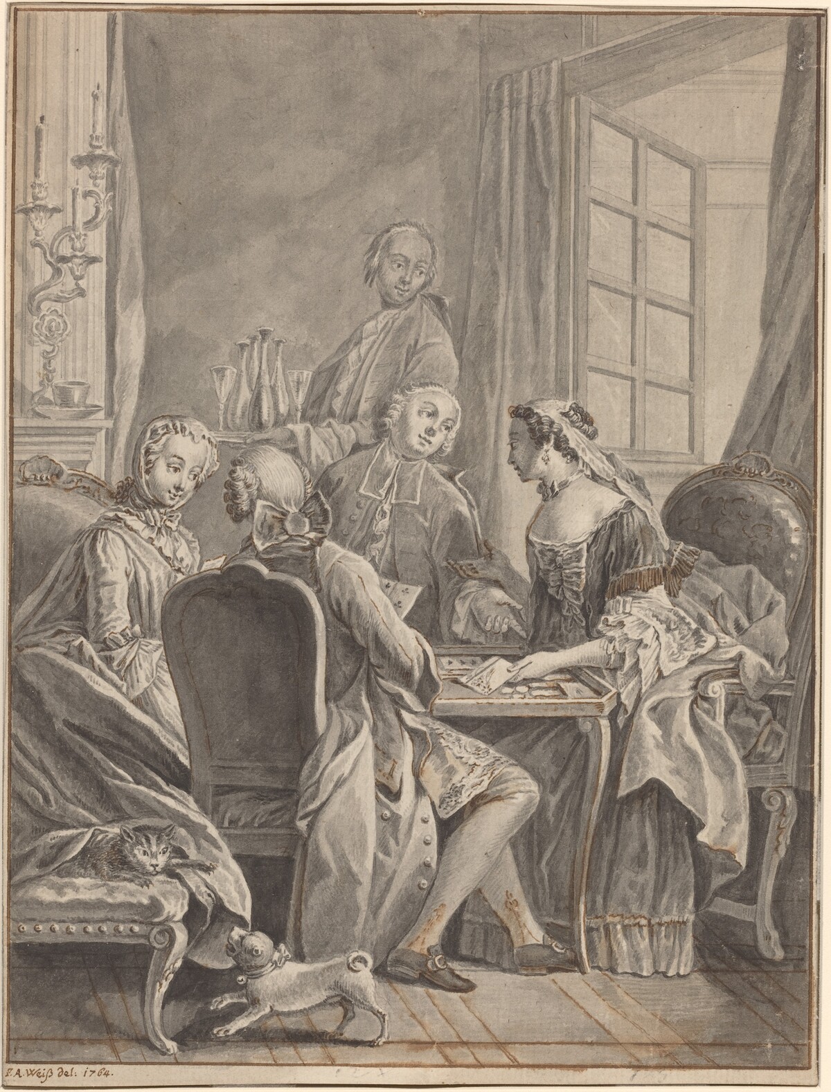 A Game of Cards [recto] by Anton Weiss
