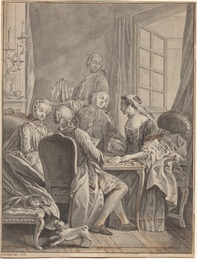 A Game of Cards [recto]