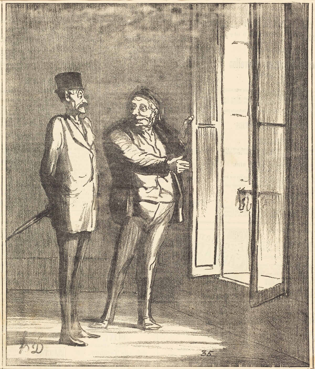 Monsieur sera très bien ici... by Honoré Daumier
