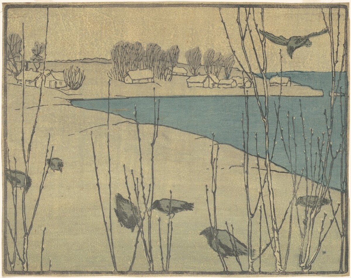 Pussy Willows by Bror Julius Olsson Nordfeldt