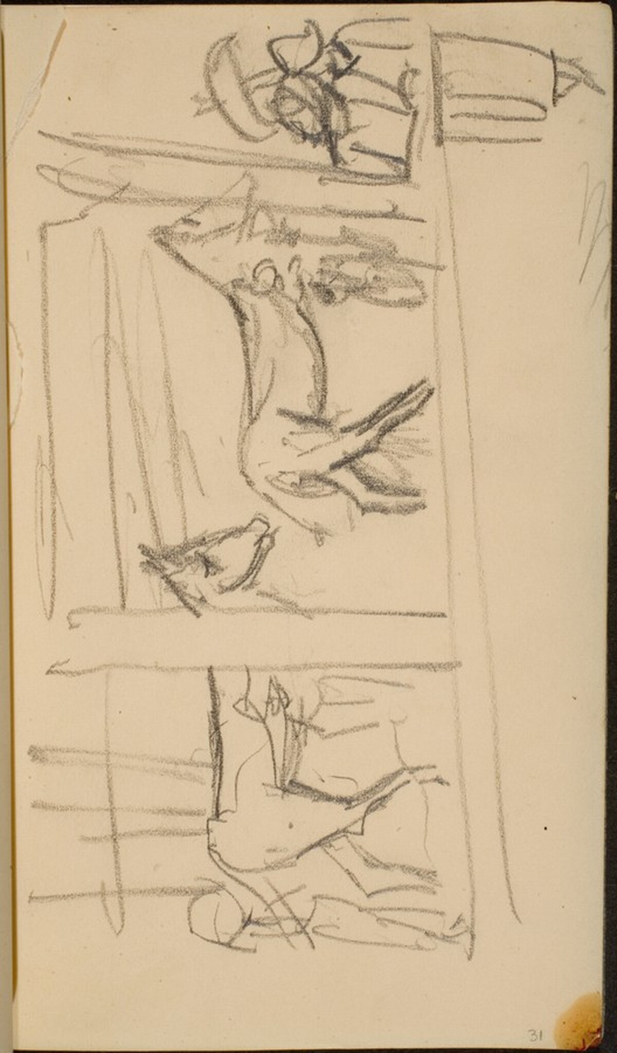 Pferde auf der Rennbahn (Horses on a Race Course) [p. 31] by Max Beckmann