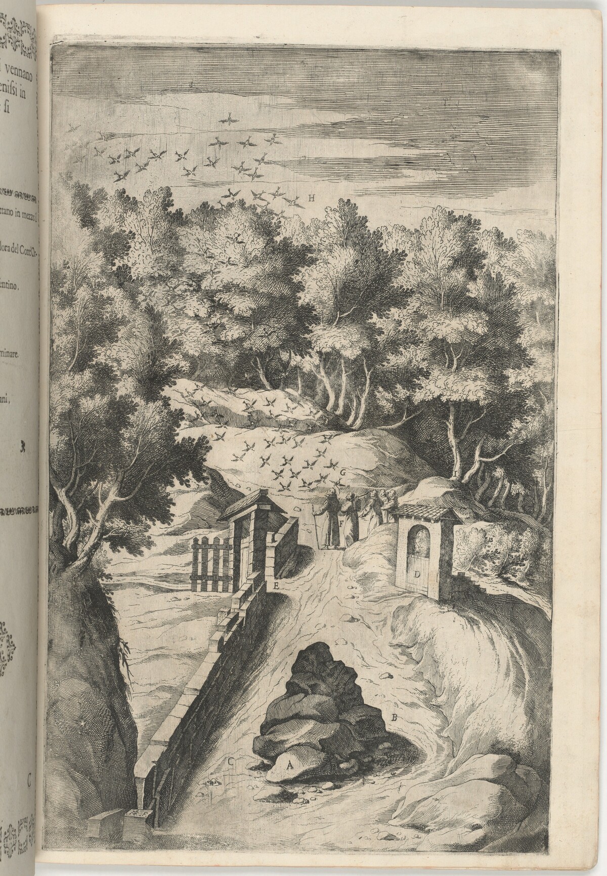 The Salutation of the Birds (Il Saluto degli uccelli) [plate C] by Lino Moroni