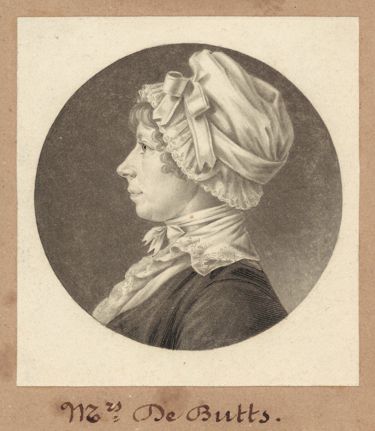 Marianne Welby DeButts by Charles B. J. Févret de Saint-Mémin