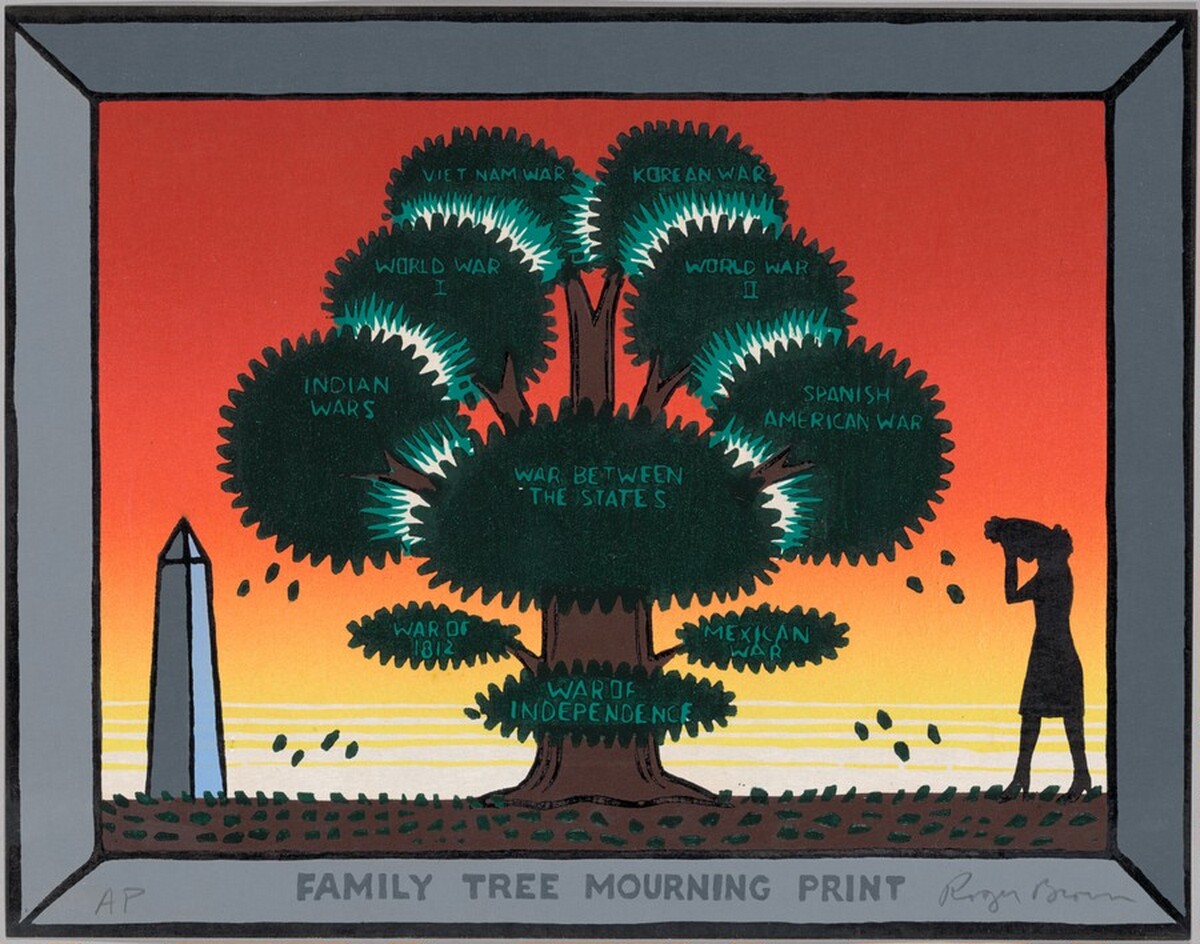 Family Tree Mourning Print by Roger Brown