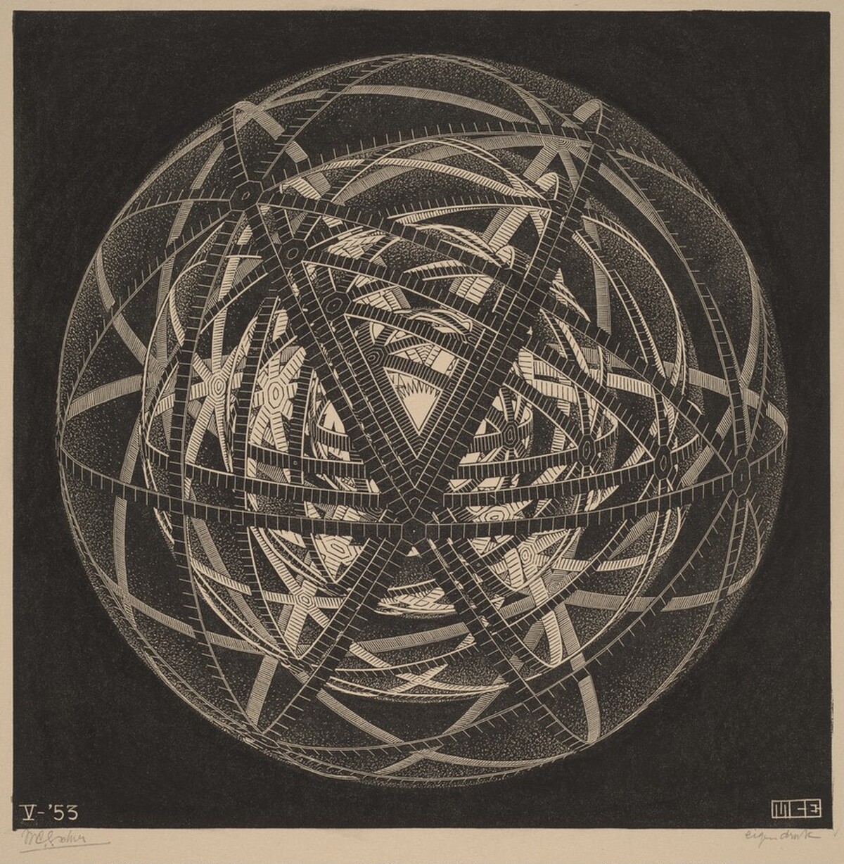 Concentric Rinds by M.C. Escher