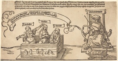 Justice, Truth and Reason in the Stocks with the Seated Judge and Sleeping Piety