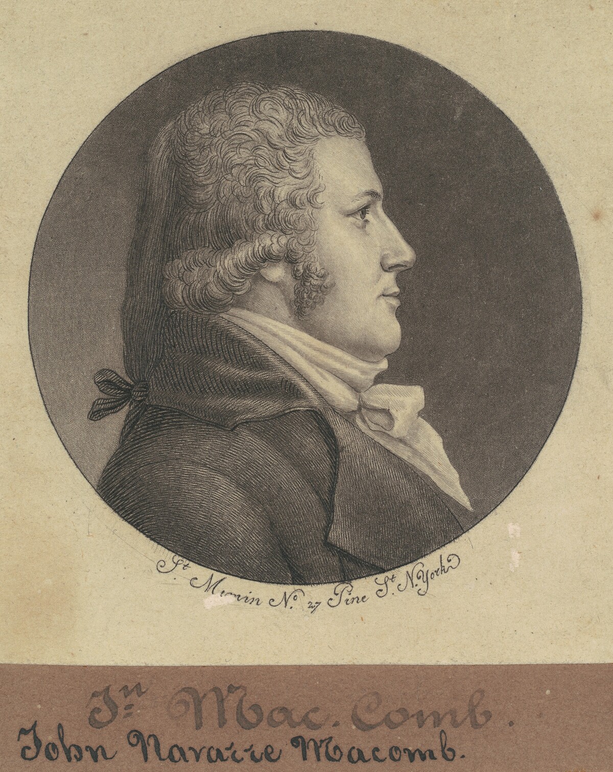 John Navarre Macomb by Charles B. J. Févret de Saint-Mémin