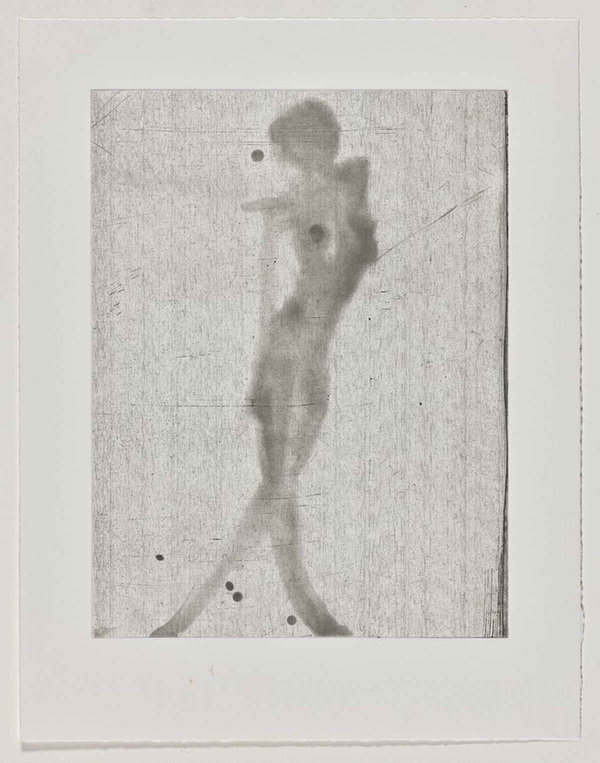 Copper Plate Nude 1 [working proof 1] by Nathan Oliveira