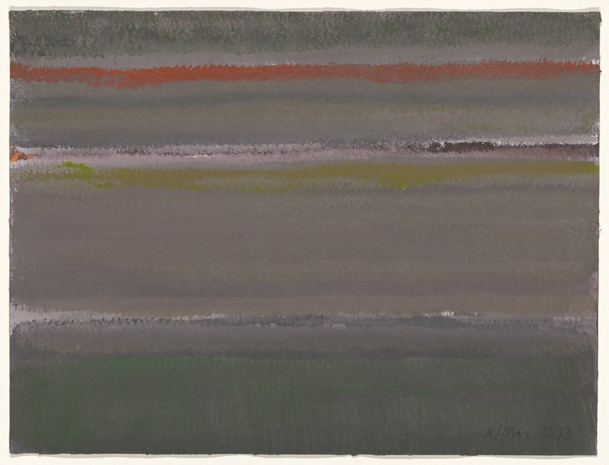 Abstract in Green and Purple by Willem de Looper