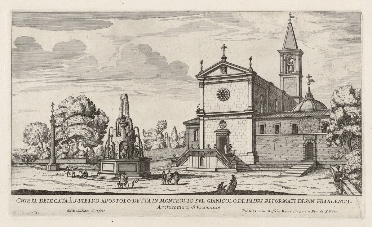 Chiesa dedicata à S. Pietro Apostolo (Church of San Pietro in Montorio) by Giovanni Battista Falda