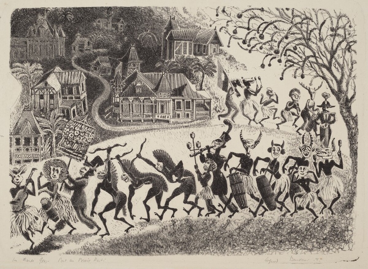 Mardi Gras by Alfred Bendiner